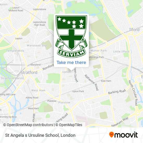 St Angela s Ursuline School map