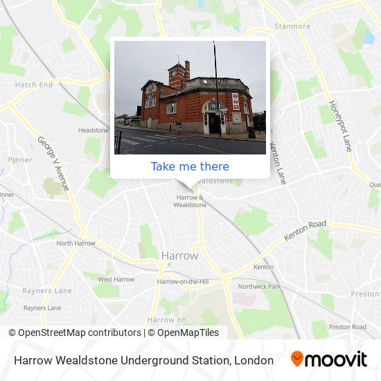 Harrow Wealdstone Underground Station map