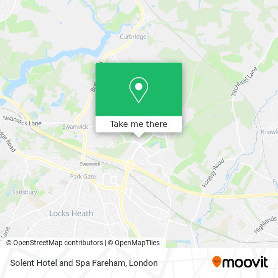 Solent Hotel and Spa Fareham map