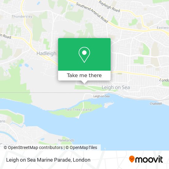 Leigh on Sea Marine Parade map