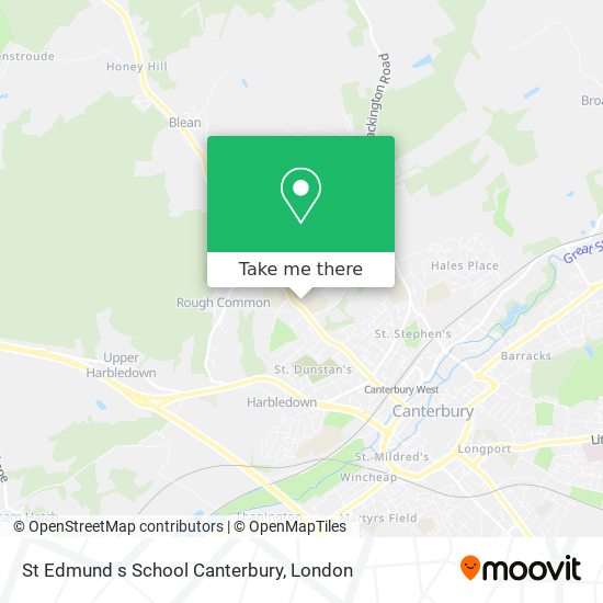 St Edmund s School Canterbury map