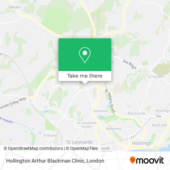 Hollington Arthur Blackman Clinic map