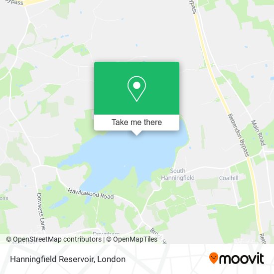 Hanningfield Reservoir map