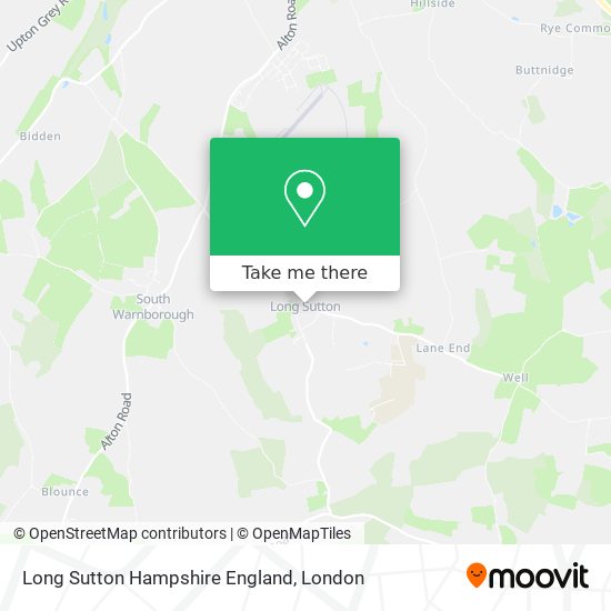 Long Sutton Hampshire England map