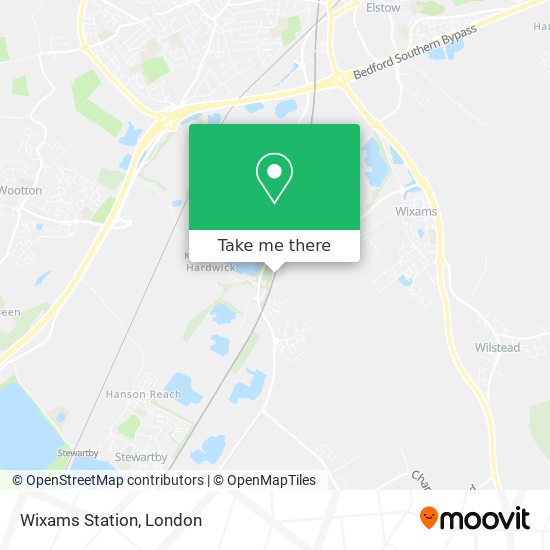 Wixams Station map