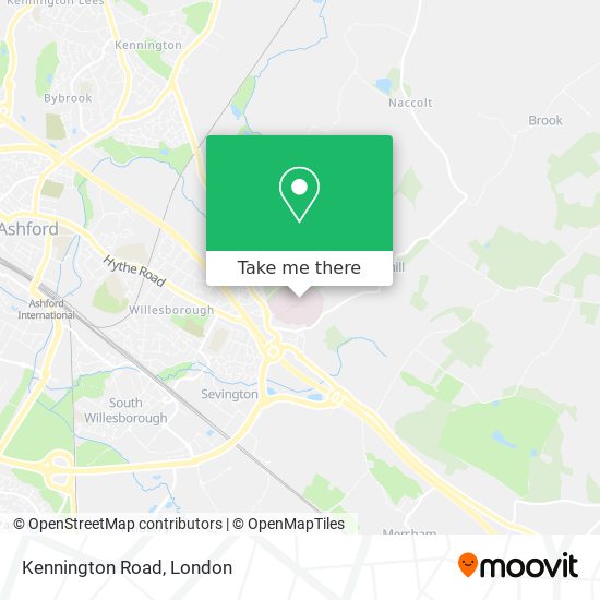 Kennington Road map