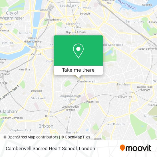 Camberwell Sacred Heart School map