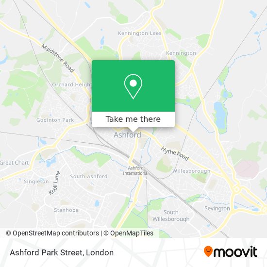 Ashford Park Street map