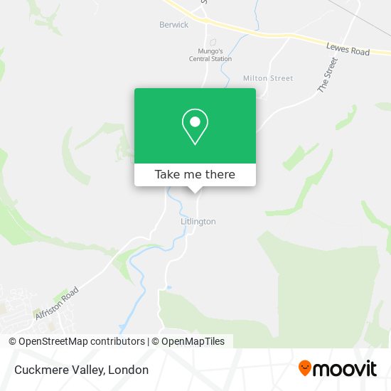 Cuckmere Valley map