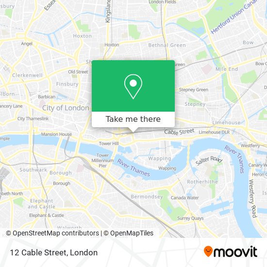 12 Cable Street map