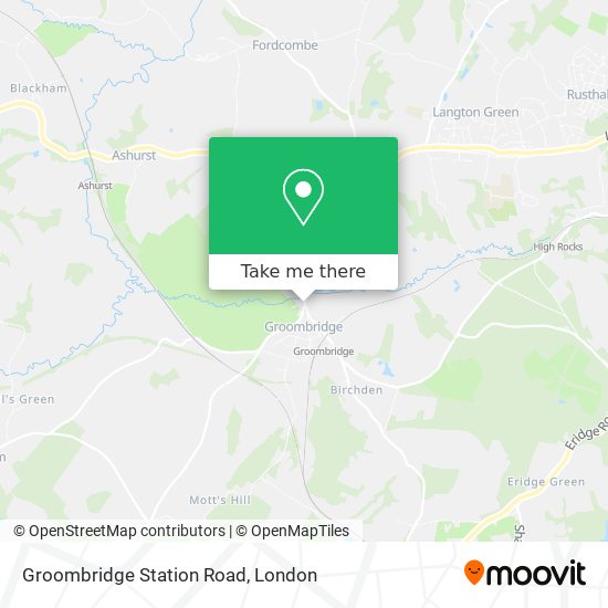 Groombridge Station Road map