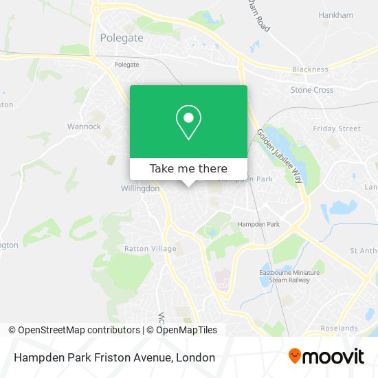 Hampden Park Friston Avenue map