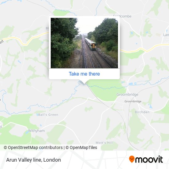 Arun Valley line map