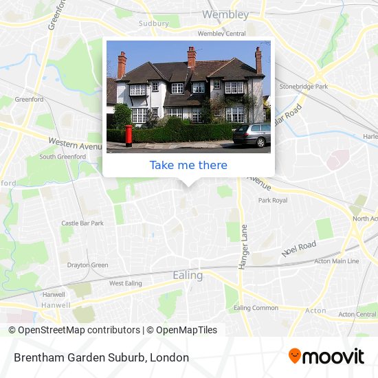 Brentham Garden Suburb map
