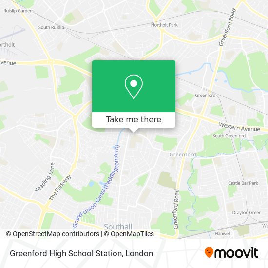 Greenford High School Station map