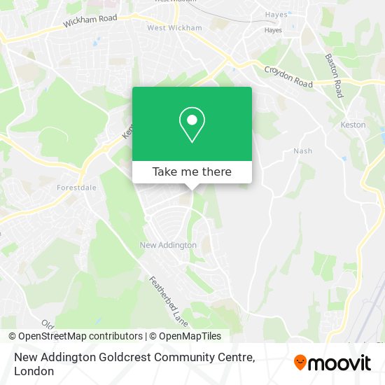 New Addington Goldcrest Community Centre map