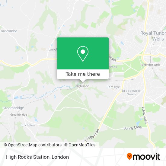 High Rocks Station map