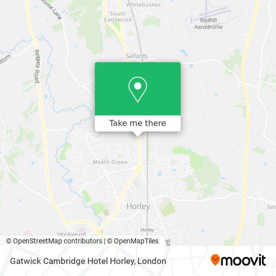 Gatwick Cambridge Hotel Horley map
