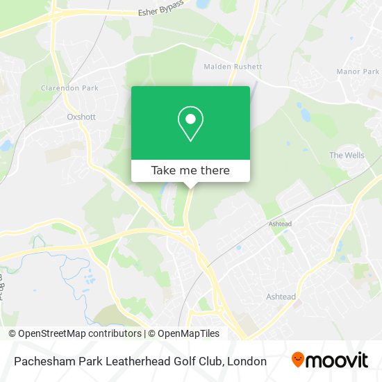 Pachesham Park Leatherhead Golf Club map