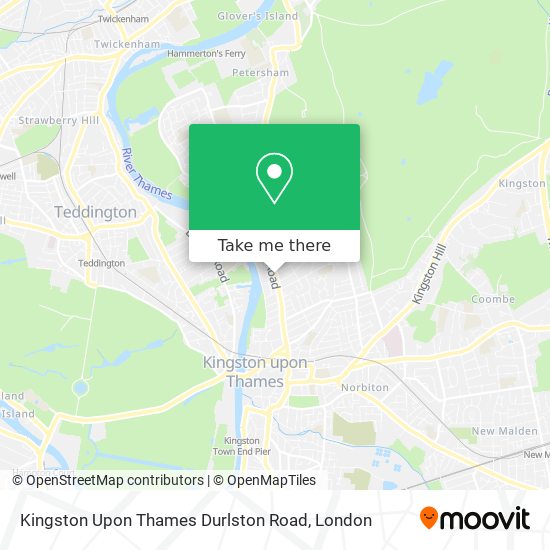 Kingston Upon Thames Durlston Road map