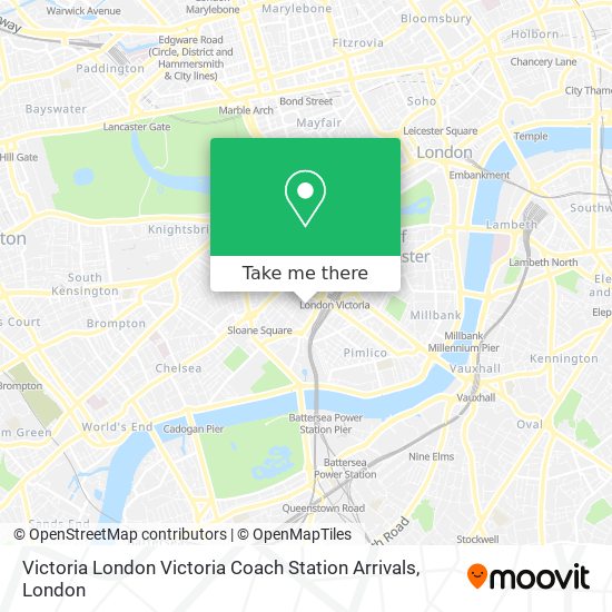 Victoria London Victoria Coach Station Arrivals map