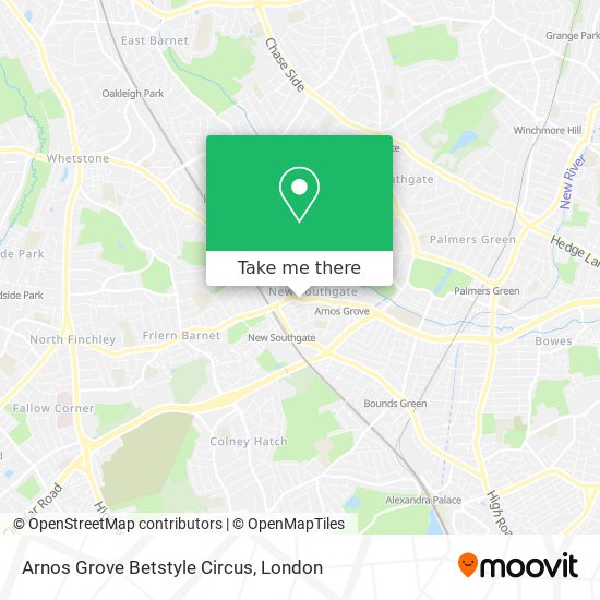 Arnos Grove Betstyle Circus map