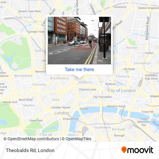 Theobalds Rd map