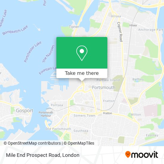 Mile End Prospect Road map