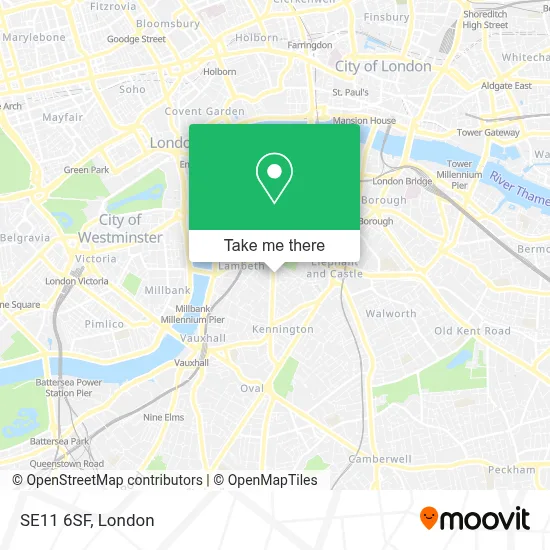 How to Get to SE11 6SF in Elephant & Castle by Bus, Tube or Train?