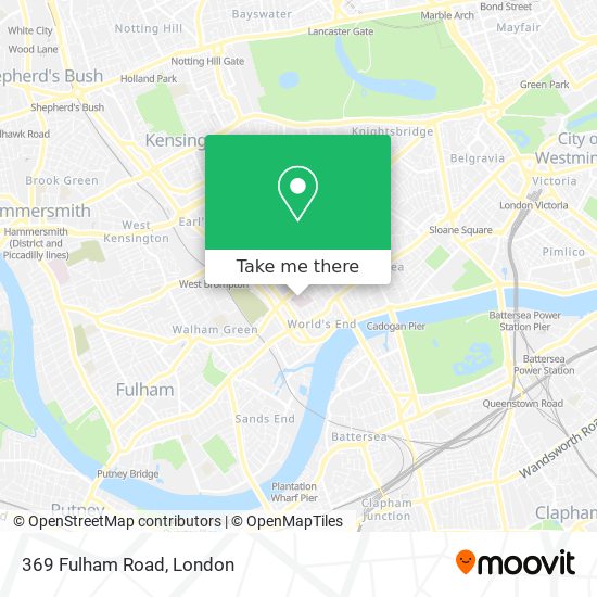 369 Fulham Road map