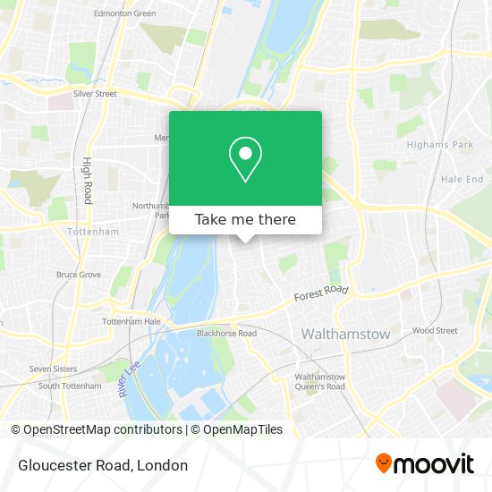 Gloucester Road map
