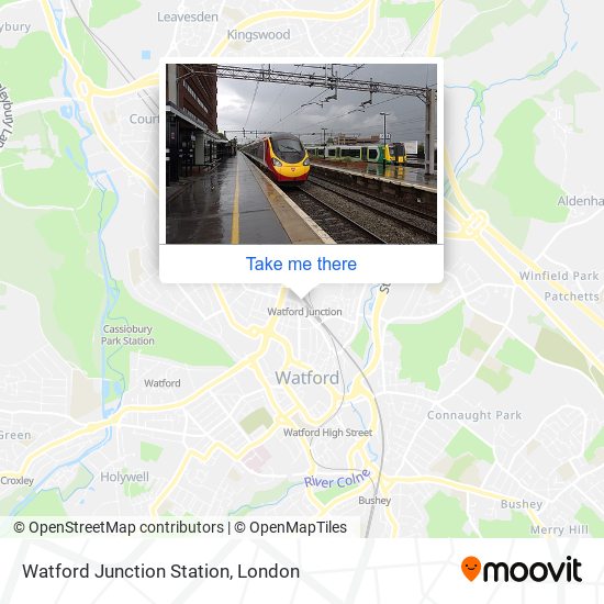 Watford Junction Station map