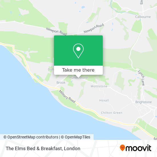 The Elms Bed & Breakfast map