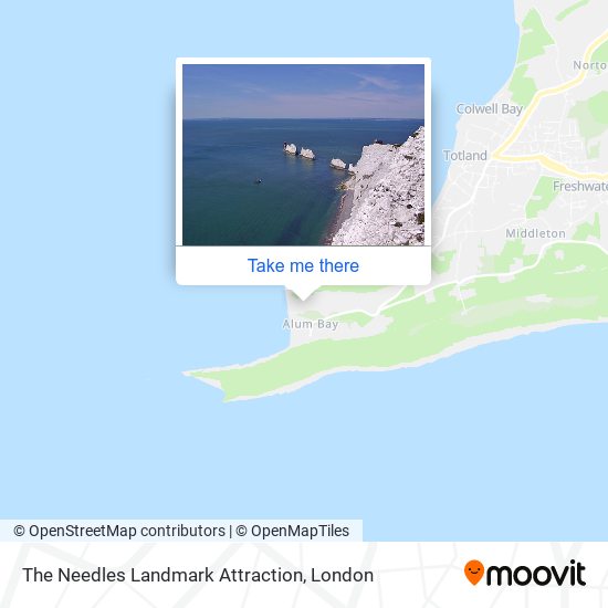The Needles Landmark Attraction map