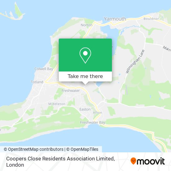 Coopers Close Residents Association Limited map