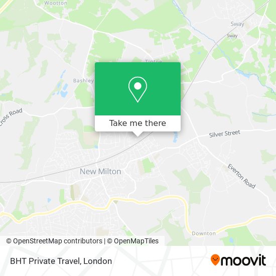 BHT Private Travel map