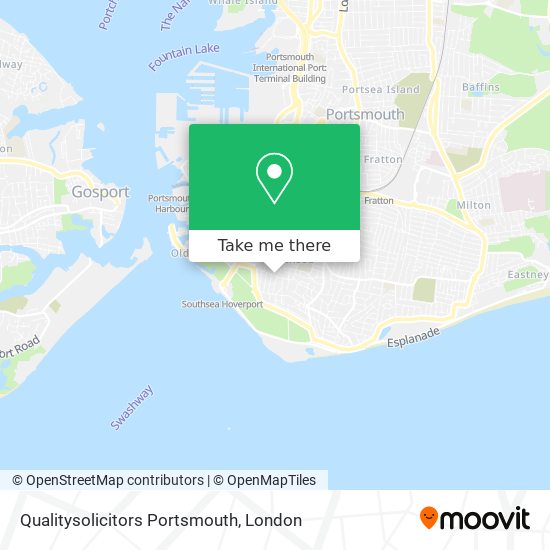 Qualitysolicitors Portsmouth map