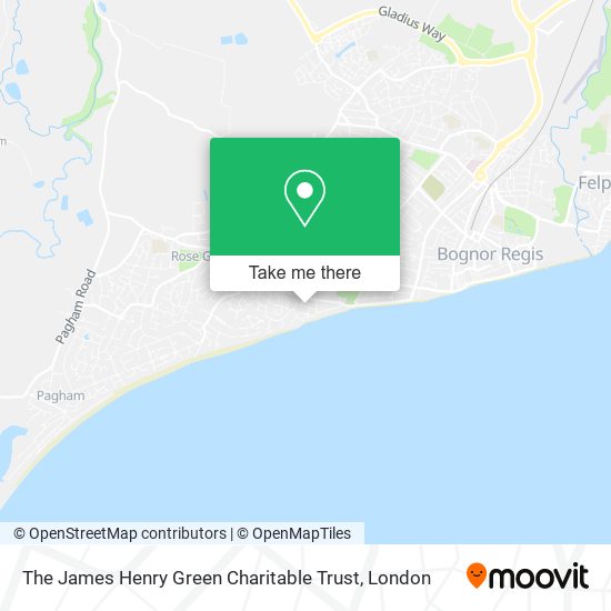The James Henry Green Charitable Trust map