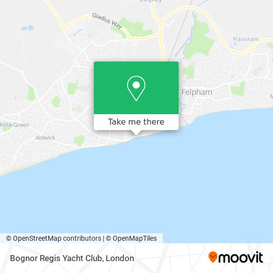 Bognor Regis Yacht Club map