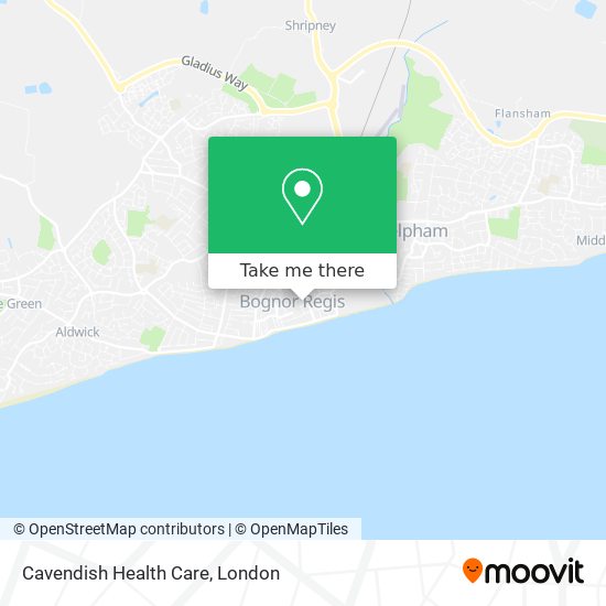 Cavendish Health Care map