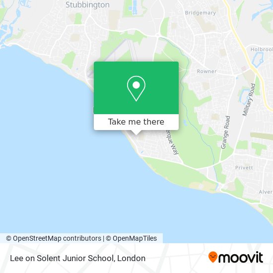 Lee on Solent Junior School map