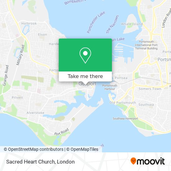 Sacred Heart Church map