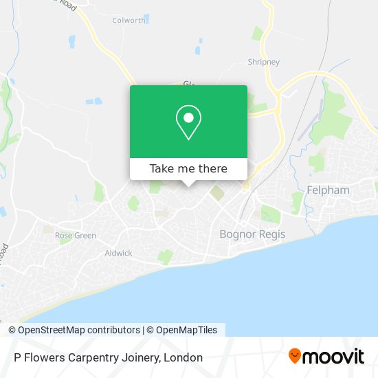P Flowers Carpentry Joinery map