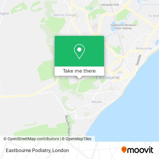 Eastbourne Podiatry map