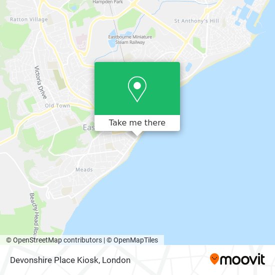 Devonshire Place Kiosk map