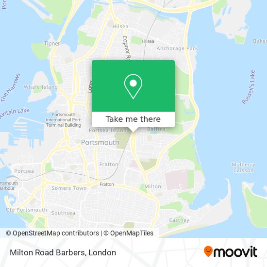 Milton Road Barbers map