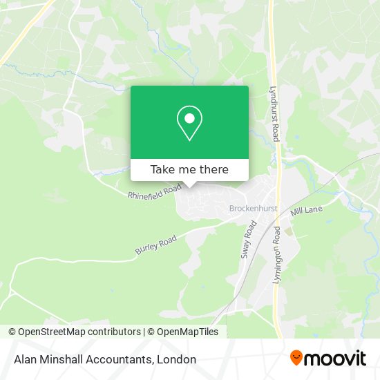 Alan Minshall Accountants map