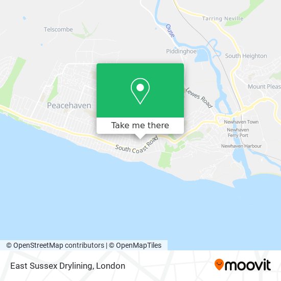 East Sussex Drylining map
