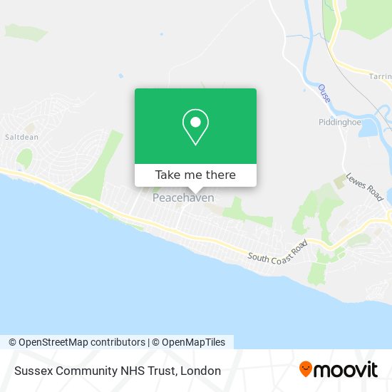 Sussex Community NHS Trust map