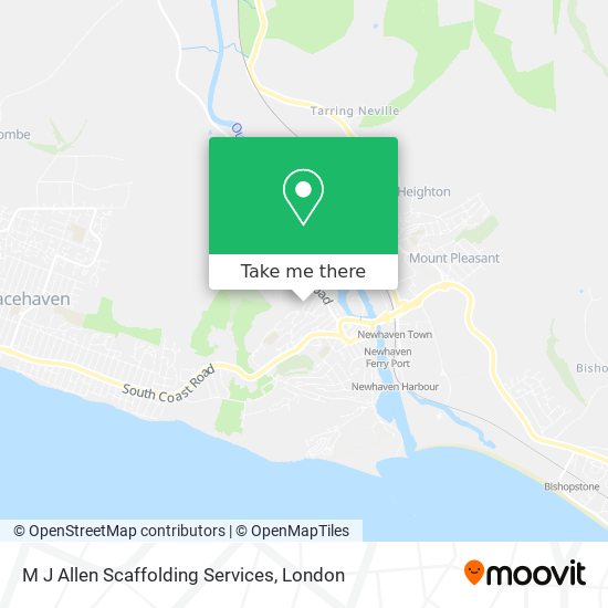 M J Allen Scaffolding Services map